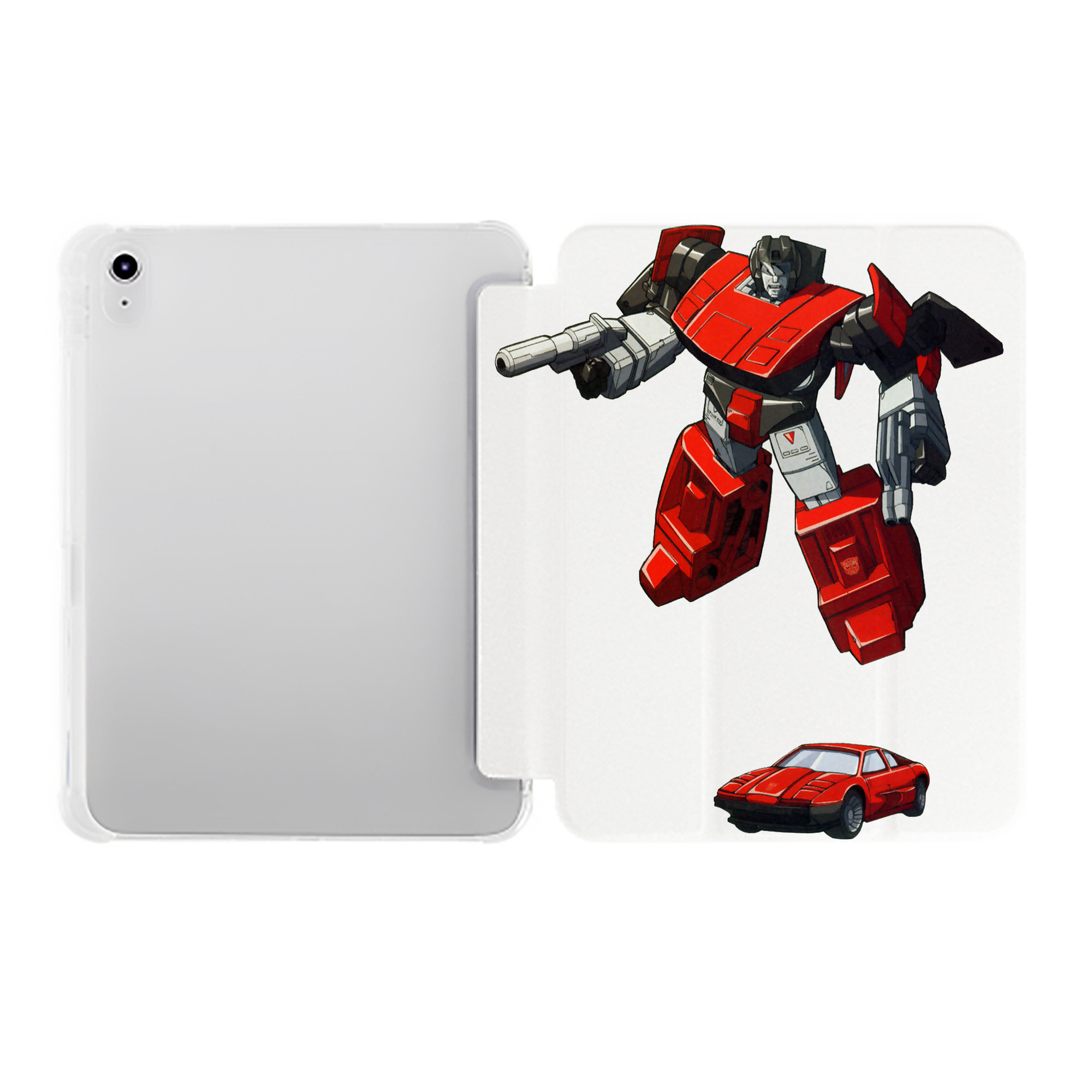 （画像用）  IPad ケース ペン収納付き 三つ折りスタンド PUレザー×シリコン 対応機種9.5/10.5/10.9インチ
